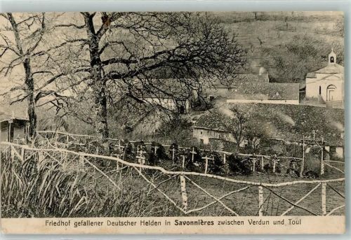 Savonnieres 1915 Friedhof gefallener Deutscher Helden zwischen Verdun u. Toul