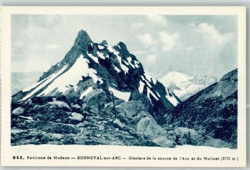 Bonneval Glaciers de la source de l`Arc et du Mulinet