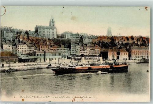 Boulogne-sur-Mer la Malle dans l`Avant Port Dampfer