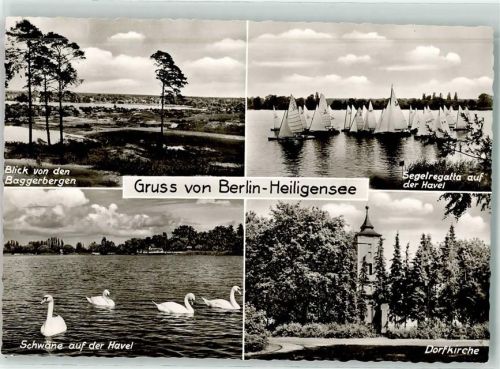 Heiligensee Havel Dorfkirche Schwan Segelregatta