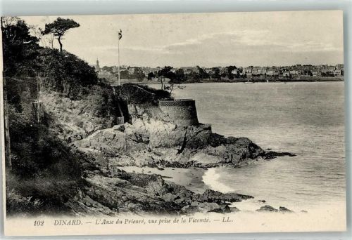 Dinard l`Anse du Prieure vue prise de la Vicomte