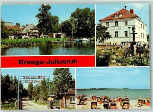 Juliusruh Hafen Dünenhaus Zenrtrales Ausbildungslager der GST Wilhelm Pieck Strand
