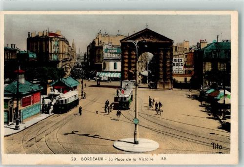 Bordeaux la Place de la Victoire Straßenbahn