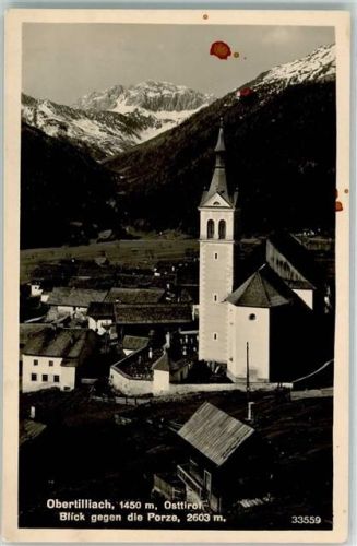 Obertilliach Blick gegen die Porze