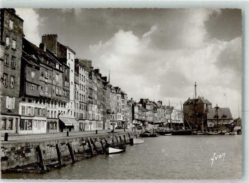 Honfleur Bassin de l`Quest quai Ste Chatherine Segelboot Oldtimer