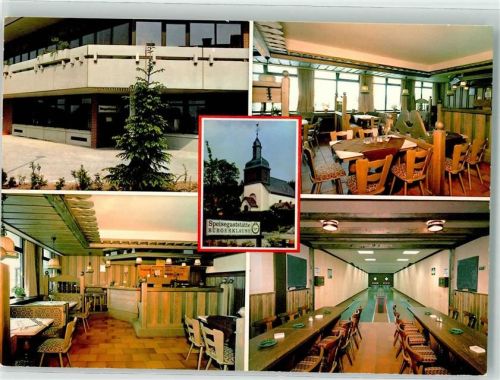 Glashütten Speisegaststätte Bürgerklause Gasthaus Gastraum Kegelbahn