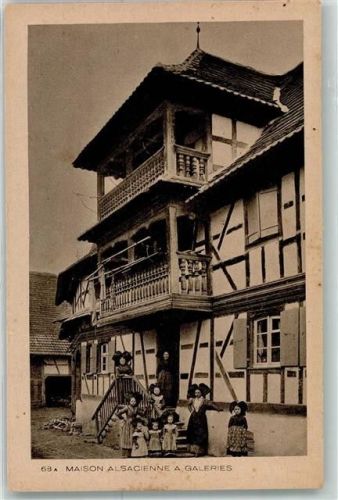 Maison Alsacienne a Galeries Fachwerkhaus Tracht Freilichtmuseum