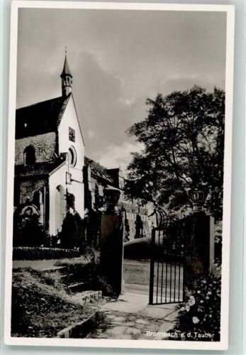 97877 W6980 Bronnbach , Tauber Foto AK Klosterkirche Bronnbach