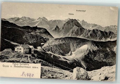 Nebelhorn Gipfelhütte 1904