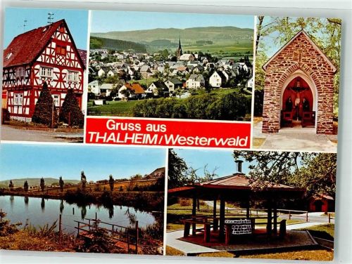 Thalheim Fachwerkhaus Kirche Kapelle Kreuz See Steg Gruss Westerwald