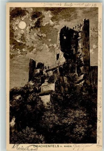 Drachenfels 1913 Burgruine Drachenfels