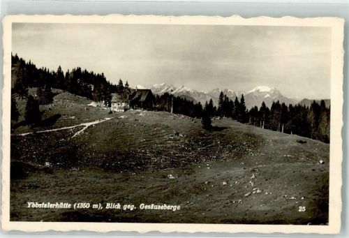 Ybbstaler Hütte mit Gesäusebergen Hüttenstempel