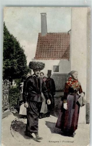 Tondern 1907 Tracht Ort lt. Stempel Toftlund