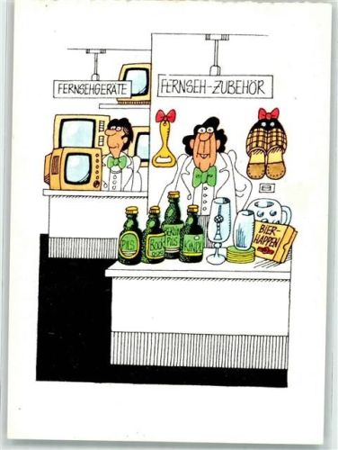 Humor Bier sign.Rauwolf Louis DDR