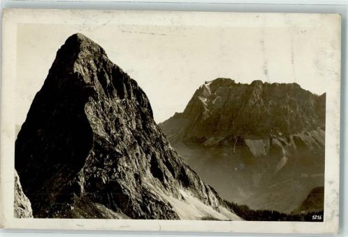 Ehrwald Sonnenspitze u. Wettersteinmassiv Hüttenstempel