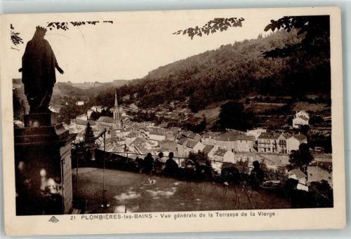 Plombieres-les-Bains Blick von der Terrasse auf Vierge