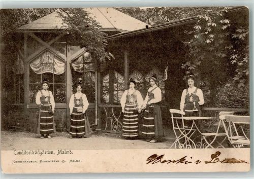 Malmö Conditoriträdgarden Tracht Frau Pavillon