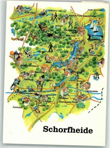 Schorfheide Landkarte