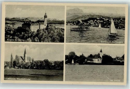 Dießen Kloster Andechs Diessen Klosterkirche St. Alban Dampfer