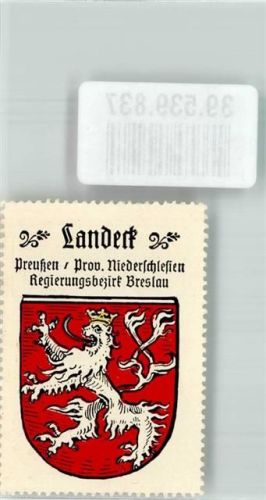 Bad Landeck Wappen Landeck Preußen Prov. Niederschlesien