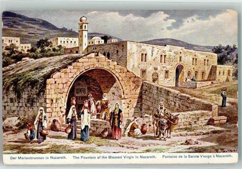 Nazareth Marienbrunnen Serie 781 Palästia Nr. 32 Esel