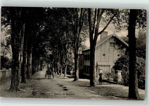 Spa 1918 Avenue de Barisart Feldpost WK I 2.Landst.Eskadron