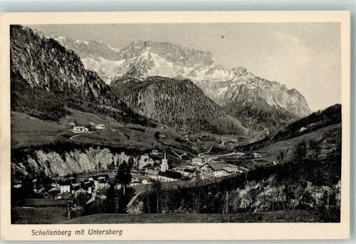 Marktschellenberg Schellenberg mit Untersberg