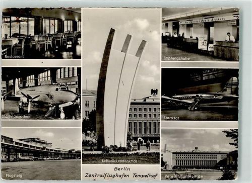 Tempelhof Luftbrücken Denkmal Zentralflughafen Gasthaus fFugzeug Air France