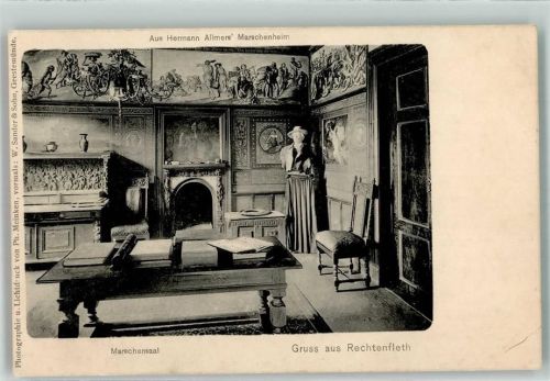 Rechtenfleth 1910 Marschensaal aus Hermann Allmer`s Marschenheim