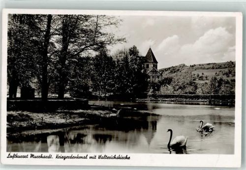Murrhardt Walterichskirche Kriegerdenkmal Schwan