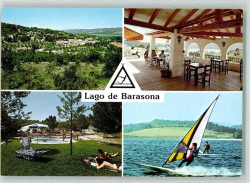 Saragossa Camping Lago de Barasona Gasthaus Schwimmbad La Puebla de Castro Huesca