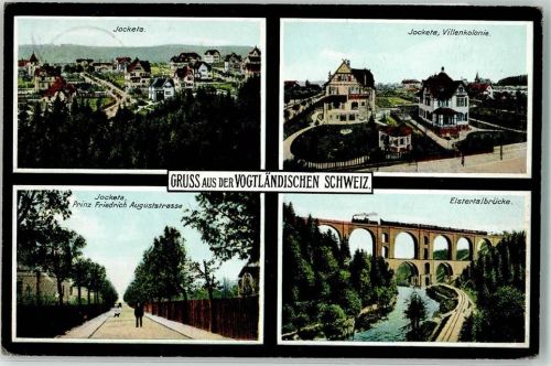 Jocketa Villenkolonie Prinz-Friedrich-August-Straße Elstertalviadukt