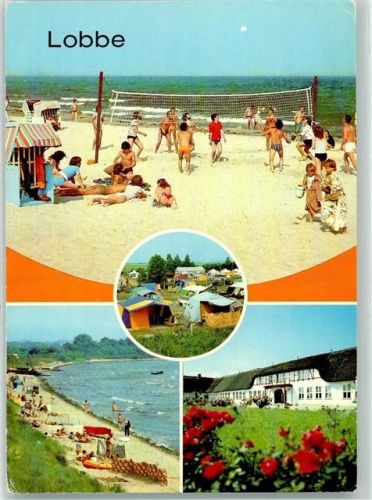 Lobbe 1986 Schwimmbad Strand Schule Mönchgut