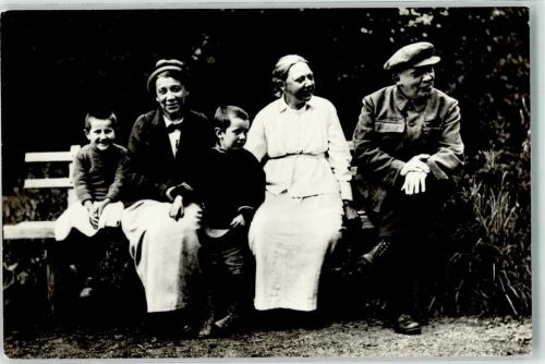 Nischni Nowgorod 1922 Portrait Lenin Krupskaja in Gorki 1922 Reporduktion