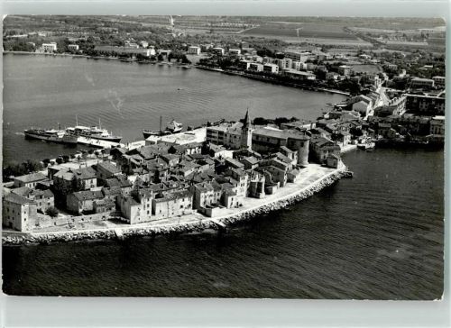 Umag 1964 Foto-AK Hafen