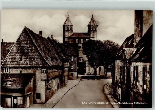 Bad Gandersheim Marktplatz Stiftskirche