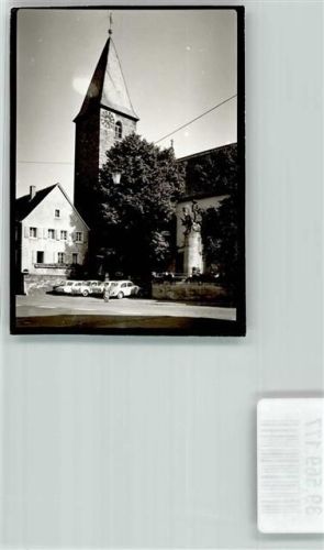 Mußbach Foto Original aus Archiv eines Ansichtskartenverlags Ev. Kirche Denkmal Auto VW Käfer Ort handschriftlich