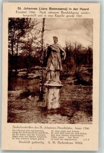 Oer-Erkenschwick 1921 Skulptur St. Johannes in der Haard