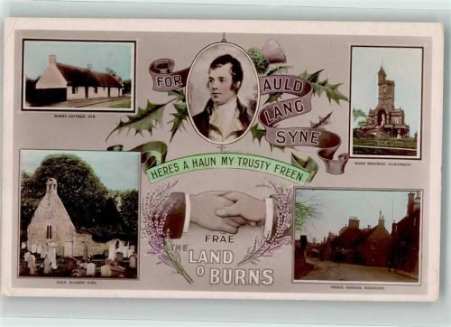 Glasgow 1906 Denkmal Burns Kilmarnock Ort lt. Stempel
