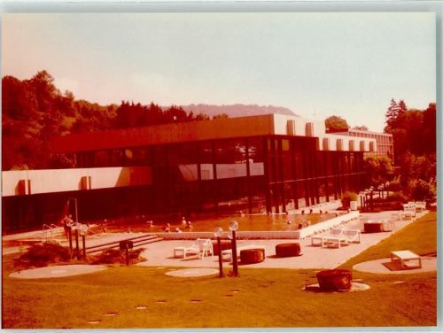 Bad Ditzenbach Foto Original aus Archiv eines Ansichtskartenverlag Thermalschwimmbad