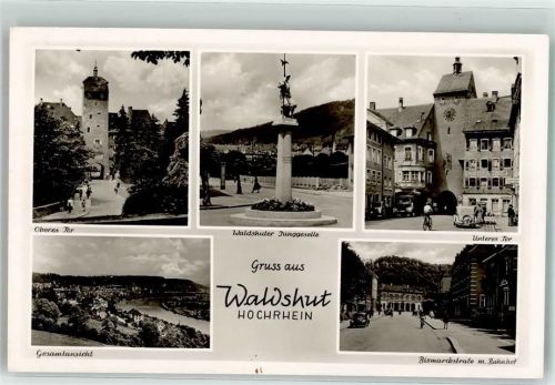 Waldshut Oberes Tor Unteres Tor Jungeselle Bismarckstrasse Bahnhof