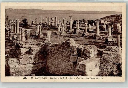 Karthago Denkmal Säulen Basilique de St.Cyprien