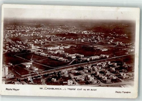 Casablanca 1935 Fliegeraufnahme Krankenhaus