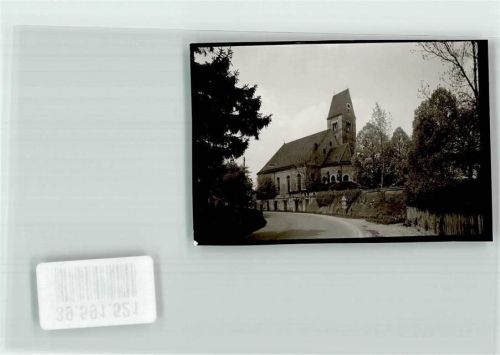 86807 W8938 Buchloe FOTO KEINE AK Kath. Kirche Ort handschriftlich Foto Orginal aus Archiv eines Ansichtskartenverlags