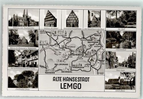 Lemgo Alte Hansestadt Rathaus Nicolaikirche Gasthaus Alt Lemgo Hexenbürgermeisterhaus Das Wippermann´sche Haus Am Wall Schwanenteich Breite Straße Schloss Brake Schloßmühle Alte Fachwerkhäuser hinter St. Nicolai Bismarckstraße Mittelstraße