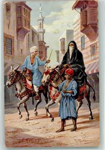 Esel Junge Serie Orientalisches Volksleben Nr. 3