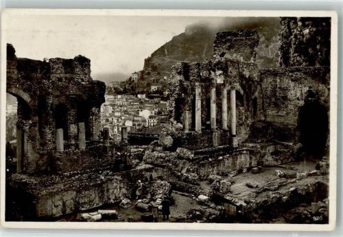 Taormina 1933 Denkmal Antikes Theater