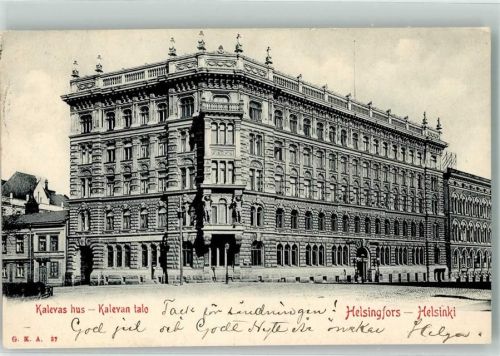 Helsinki 1904 Kalevas Hus