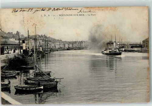 Boulogne-sur-Mer 1907 Hafen
