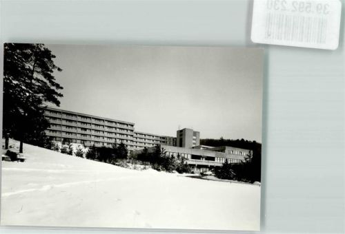Bad Bocklet Foto Original aus Archiv eines Ansichtskartenverlags Rehazentrum Winter Ort handschriftlich